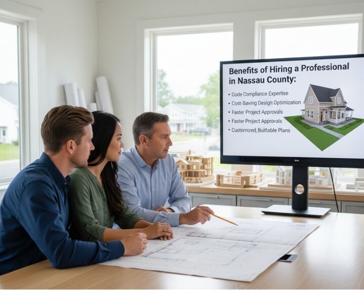 What are the benefits of hiring a professional draftsman for my Nassau County project?