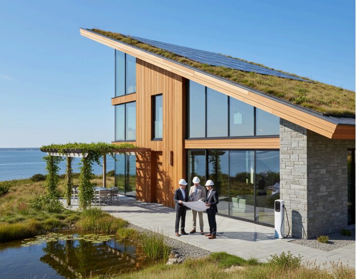 Which Suffolk County architects specialize in sustainable and eco-friendly
luxury home designs?