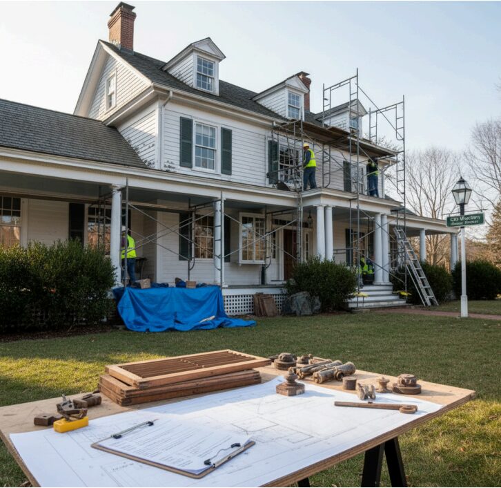 What are the regulations for historic home restoration in Nassau County,
NY?