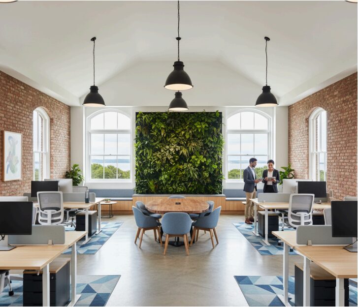 What are the latest office interior design trends in Suffolk County, NY?