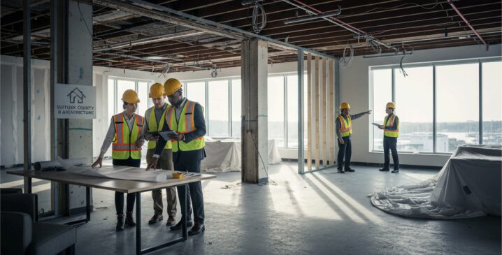 Can an architect help with office space renovations and expansions in
Suffolk County?