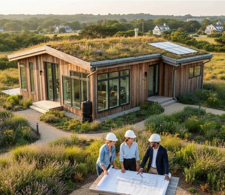 What are the benefits of hiring a sustainable home architect in Suffolk
County?