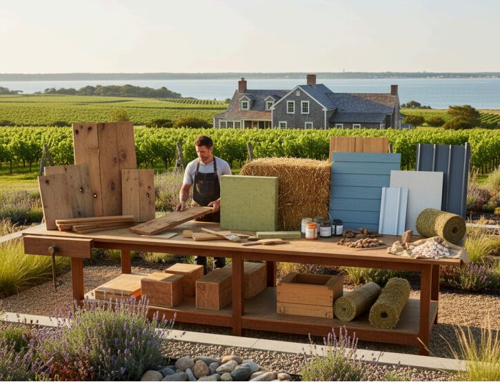 What sustainable building materials are best suited for Long Island's
climate?