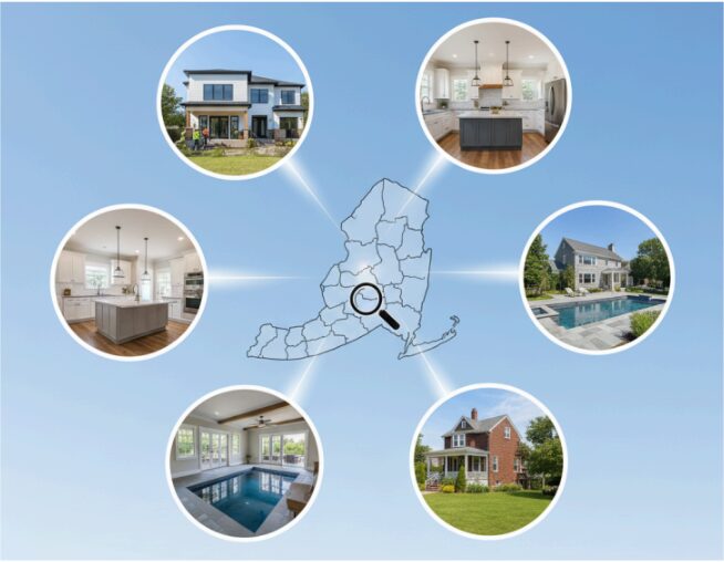 What types of residential projects do project managers in Nassau County
handle?