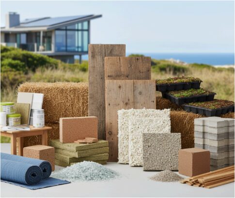 What are the most sustainable, eco-friendly building materials available on Long Island?
