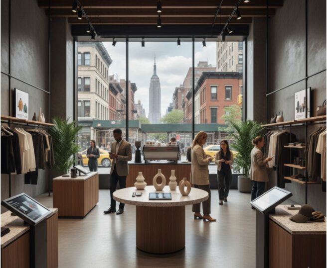 What are the latest retail design trends in New York?