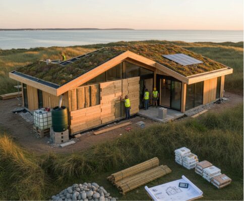 What are the benefits of using eco-friendly building materials for my project on Long Island?