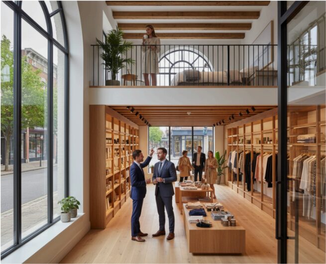How can retail design increase property value in Suffolk County?